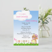 Uitnodiging voor een Afrikaans-Amerikaanse babymei (Staand voorkant)