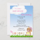 Uitnodiging voor een Afrikaans-Amerikaanse babymei (Voorkant)