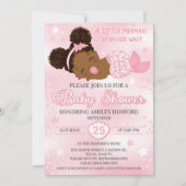 Uitnodiging voor een Afrikaans-Amerikaanse babymei (Voorkant)