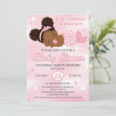 Uitnodiging voor een Afrikaans-Amerikaanse babymei (Staand voorkant)