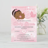 Uitnodiging voor een Afrikaans-Amerikaanse babymei (Staand voorkant)