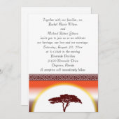 Uitnodiging voor een Afrikaans zonnesbroodje (Voorkant / Achterkant)