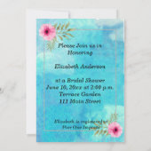 Uitnodiging voor een Afrikaanse Amerikaanse bridal (Achterkant)