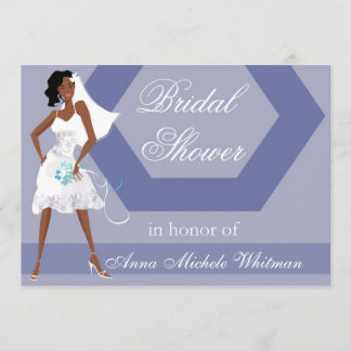 Uitnodiging voor een Afrikaanse Amerikaanse bridal