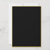 Uitnodiging voor een afscheidspartij Elegant Goud  (Achterkant)