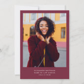 Uitnodiging voor een afstudeerfeest van de Modern  (Achterkant)