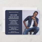 Uitnodiging voor een afstuderen fotofeest (Voorkant)