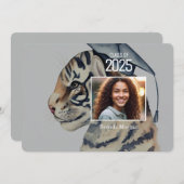 Uitnodiging voor een Afstuderen met foto (Voorkant / Achterkant)