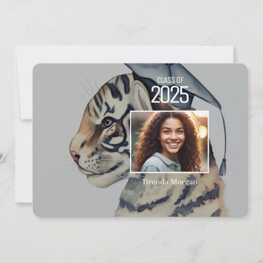 Uitnodiging voor een Afstuderen met foto (Voorkant)