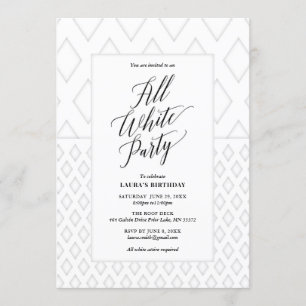 Uitnodiging voor een All White Feest
