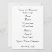 Uitnodiging voor een anti-Valentijnsfeest (Achterkant)