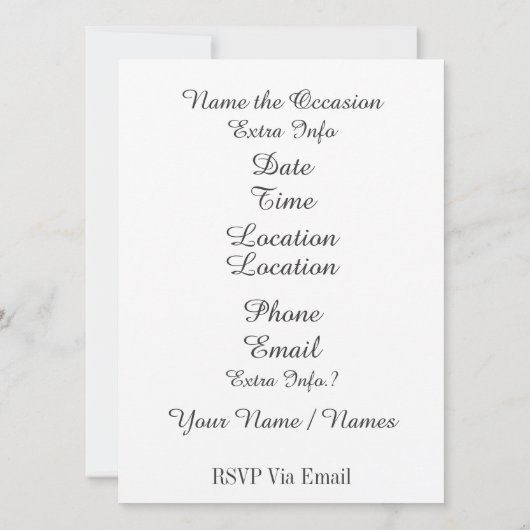 Uitnodiging voor een anti-Valentijnsfeest (Achterkant)