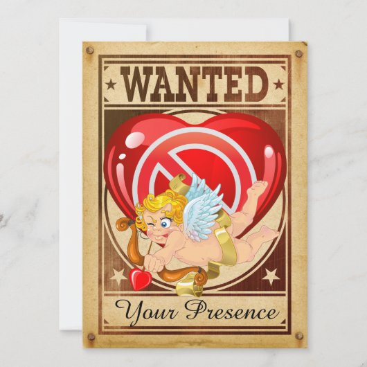 Uitnodiging voor een anti-Valentijnsfeest (Voorkant)