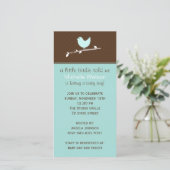 Uitnodiging voor een baby shower (Staand voorkant)