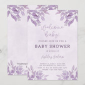 Uitnodiging voor een baby shower (Voorkant / Achterkant)