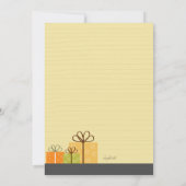 Uitnodiging voor een baby shower (blanke aanstaand (Achterkant)