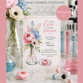 Uitnodiging voor een baby shower die de IVF-reis b