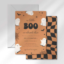 Uitnodiging voor een baby shower: Een klein Boo is