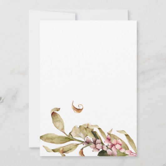 Uitnodiging voor een Baby Shower: Een Klein Pompoe (Achterkant)