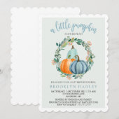 Uitnodiging voor een baby shower: Een kleine pompo (Voorkant / Achterkant)