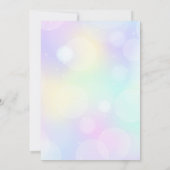 Uitnodiging voor een baby shower van de Magische r (Achterkant)