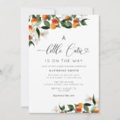 Uitnodiging voor een baby shower voor een klein sc (Voorkant)