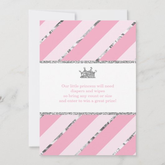 Uitnodiging voor een baby shower voor een kleine p (Achterkant)