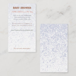 Uitnodiging voor een Baby Shower | Woodland Luiers Informatiekaartje