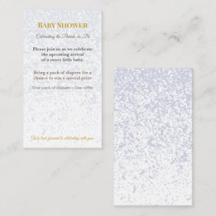 Uitnodiging voor een Baby Shower Woodland Luiers Informatiekaartje