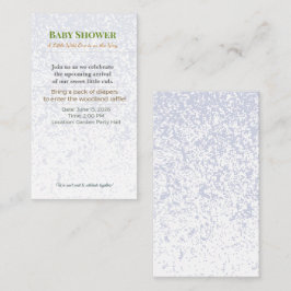Uitnodiging voor een Baby Shower | Woodland Luiers Informatiekaartje