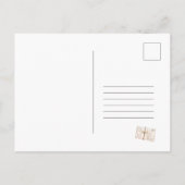 Uitnodiging voor een babyfeest op afstand per post (Achterkant)