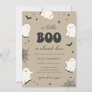 Uitnodiging voor een babyfeestje: Een klein Boo is