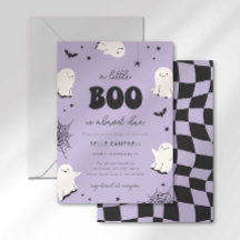 Uitnodiging voor een babyfeestje: Een klein Boo is
