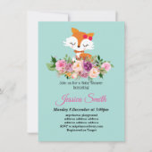 uitnodiging voor een babyshower met een lief klein (Voorkant)