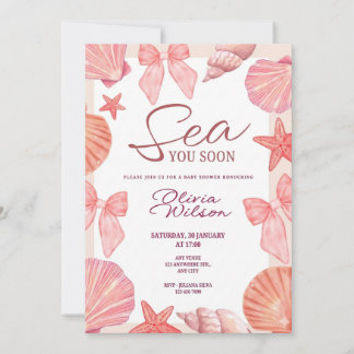 Uitnodiging voor een babyshower voor een meisje