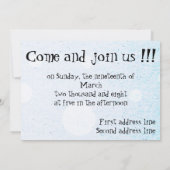 Uitnodiging voor een ballonpartij (Achterkant)