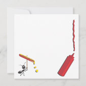 Uitnodiging voor een barbecuepartij met niet-uitge (Achterkant)