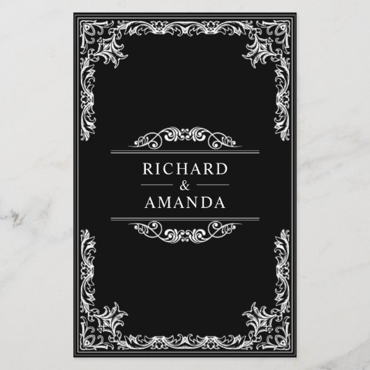 uitnodiging voor een begroting voor een zwarte (Achterkant)