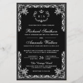  uitnodiging voor een   begroting voor een zwarte  (Voorkant)