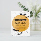 Uitnodiging voor een bewerkbaar Halloween-feest me (Staand voorkant)