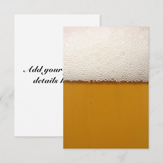 Uitnodiging voor een bierfeest (Voorkant / Achterkant)