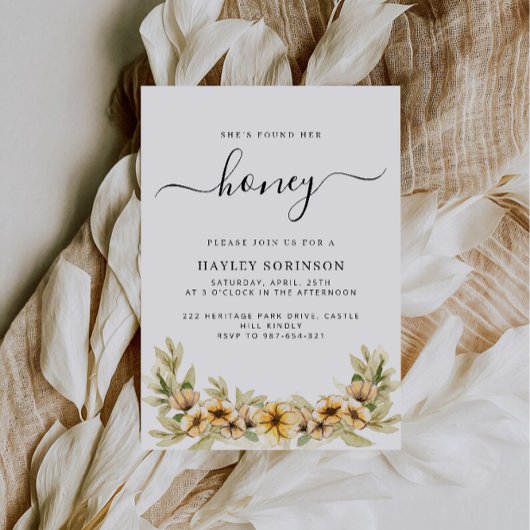 Uitnodiging voor een bijenbruidsdouche, uitnodigin