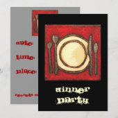 uitnodiging voor een binnenpartij (Voorkant / Achterkant)