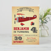  uitnodiging voor een Birthday Party (Staand voorkant)