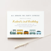  uitnodiging voor een "Birthday Party"-trap