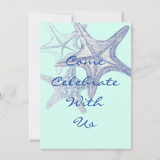 uitnodiging voor een blauwe bruiloft (Achterkant)