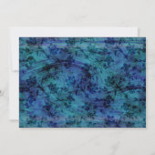 Uitnodiging voor een blauwe busbestemming (Achterkant)