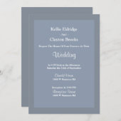 Uitnodiging voor een blauwe of grijze weduwschap (Voorkant / Achterkant)