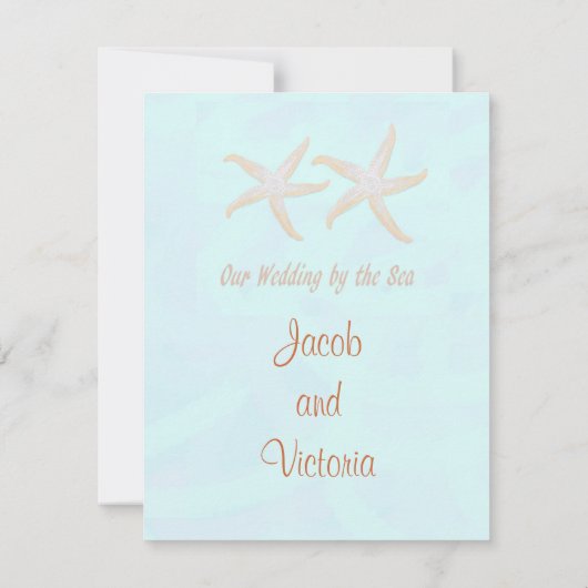 uitnodiging voor een bleek strand (Achterkant)