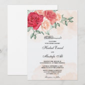 uitnodiging voor een blote moslim - bruiloft (Voorkant / Achterkant)